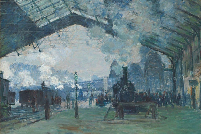 Aankomst van een trein in Normandie - Claude Monet