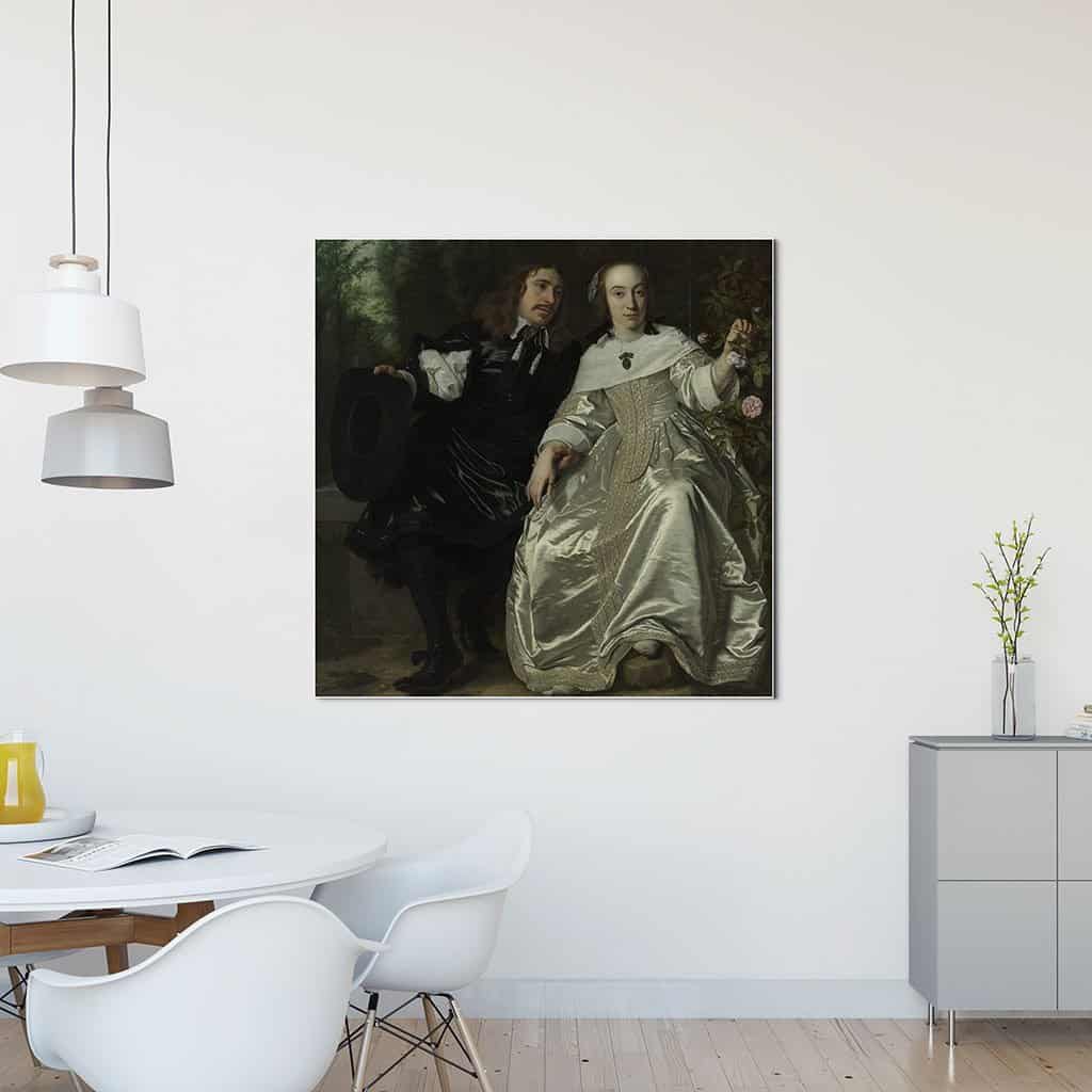 Abraham del Court en zijn vrouw Maria de Kaersgieter - Bartholomeus van der Helst