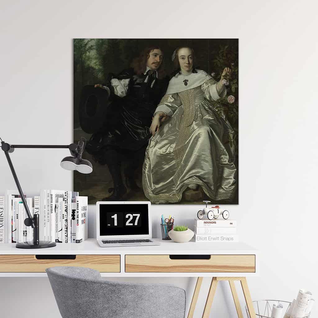 Abraham del Court en zijn vrouw Maria de Kaersgieter - Bartholomeus van der Helst