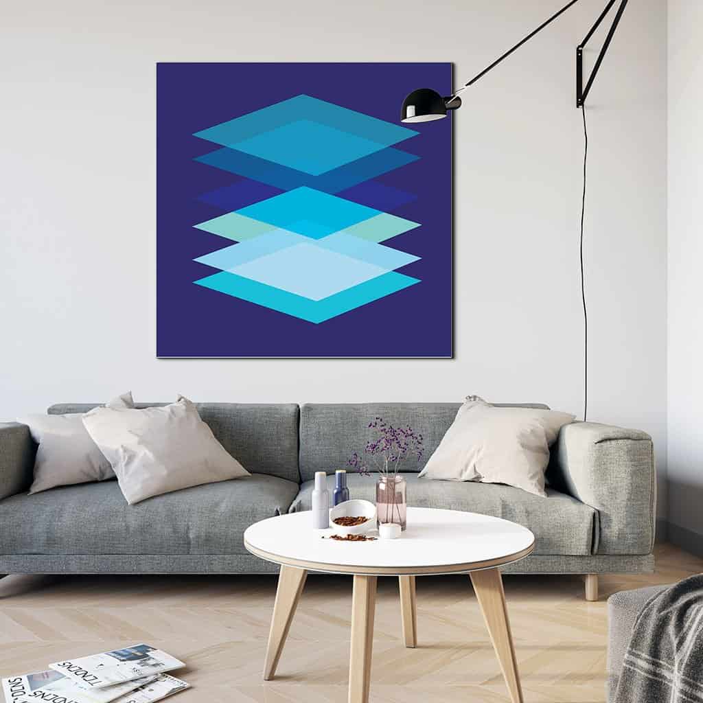 Abstract Geometric Overlay Rectangles