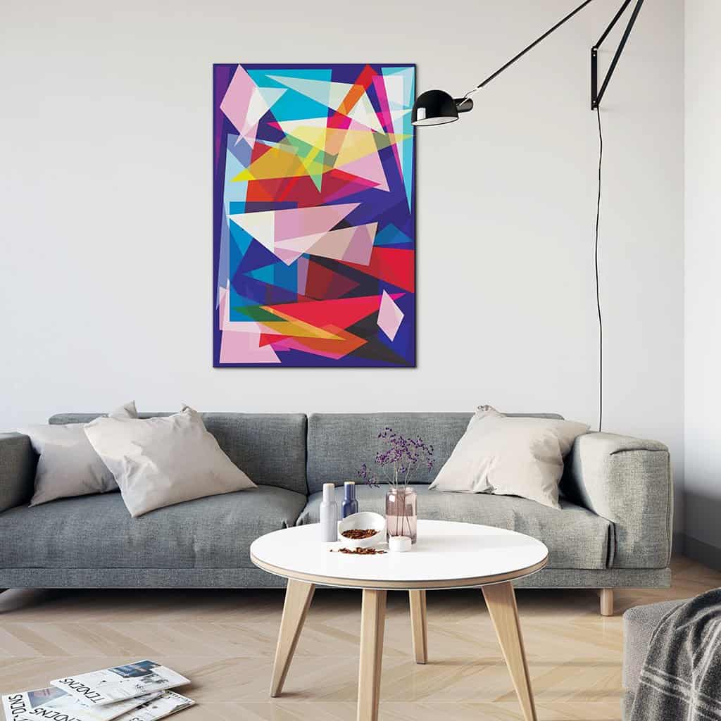 Abstracte geometrische overlay
