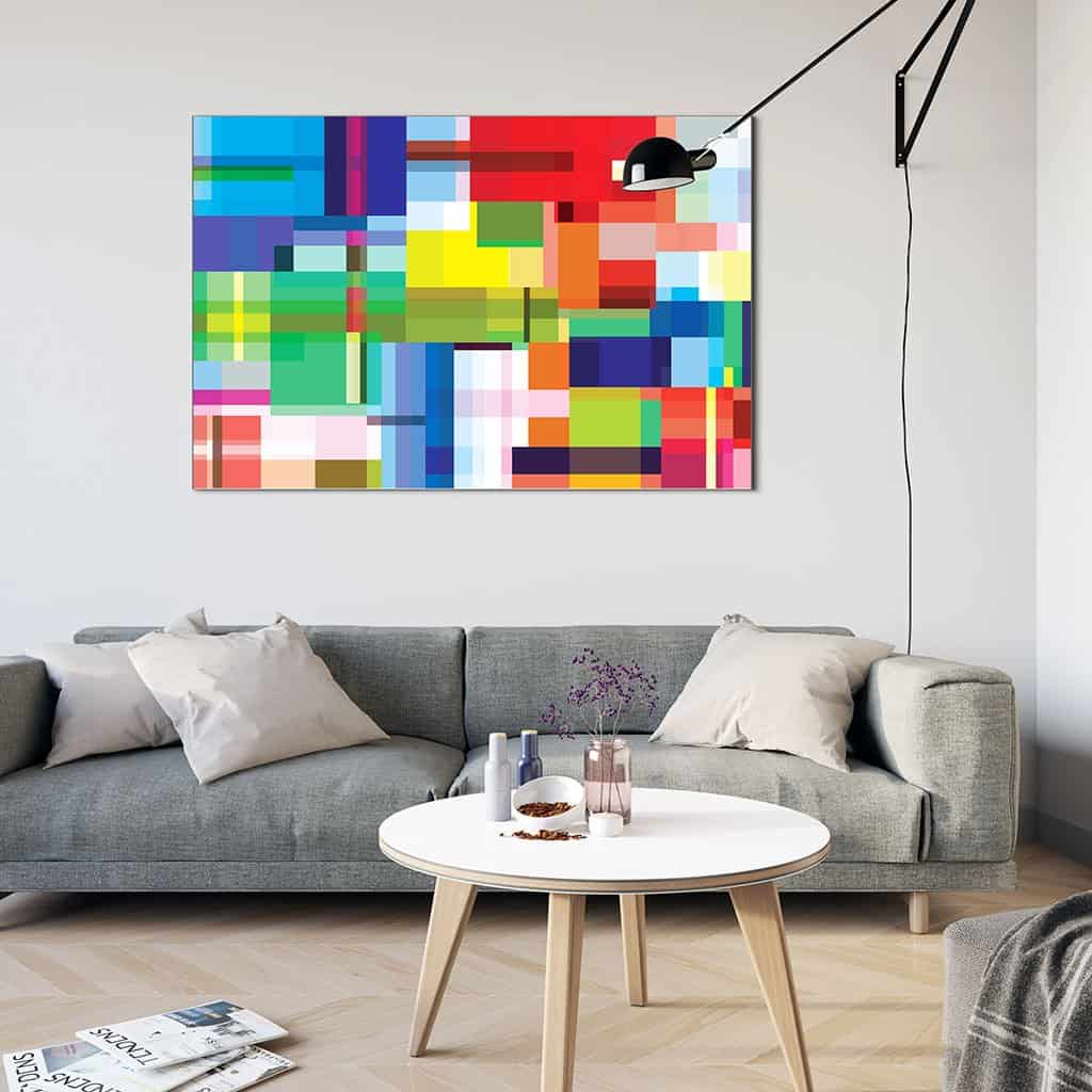 Abstract Geometric Overlay Rectangles