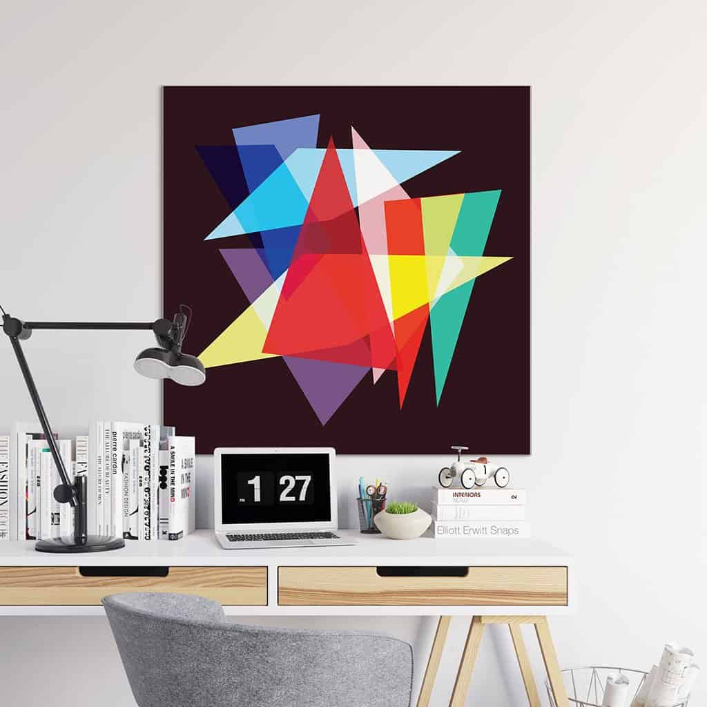Abstract Geometric Overlay Rectangles