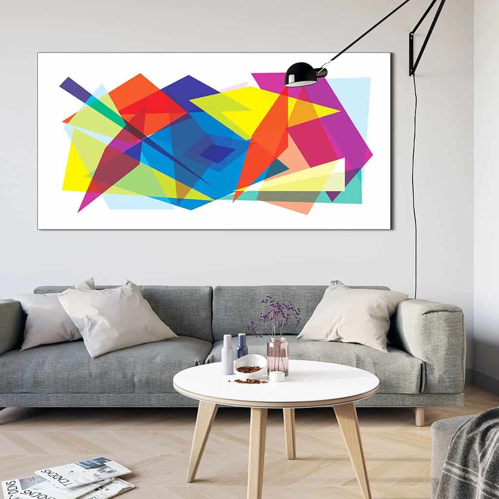 Abstract Geometric Overlay Rectangles