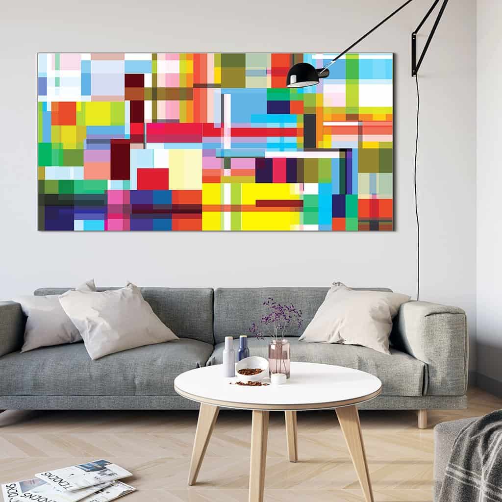 Abstract Geometric Overlay Rectangles