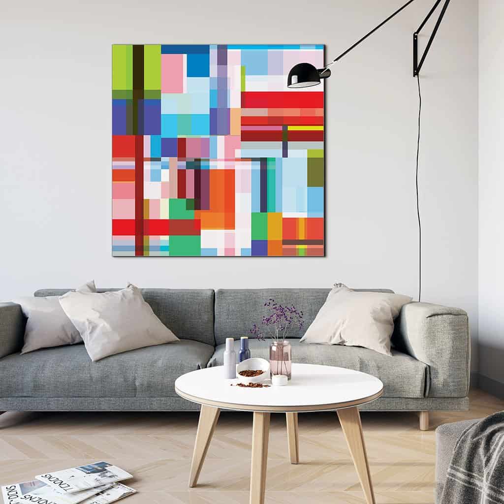 Abstract Geometric Overlay Rectangles