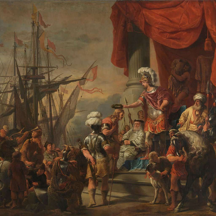Aeneas bij Latinus - Ferdinand Bol
