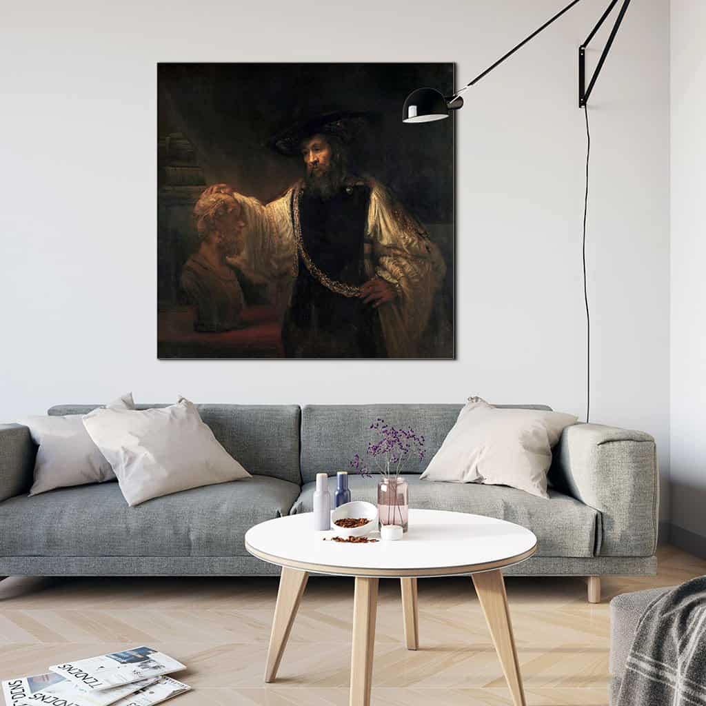 Aristoteles met een buste van Homerus (Rembrandt)