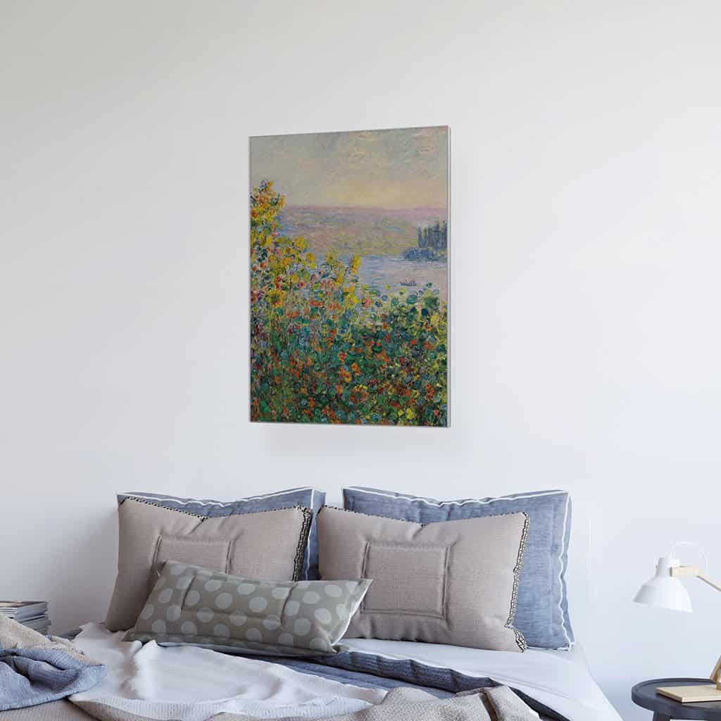 Bloembedden in Vétheuil - Claude Monet