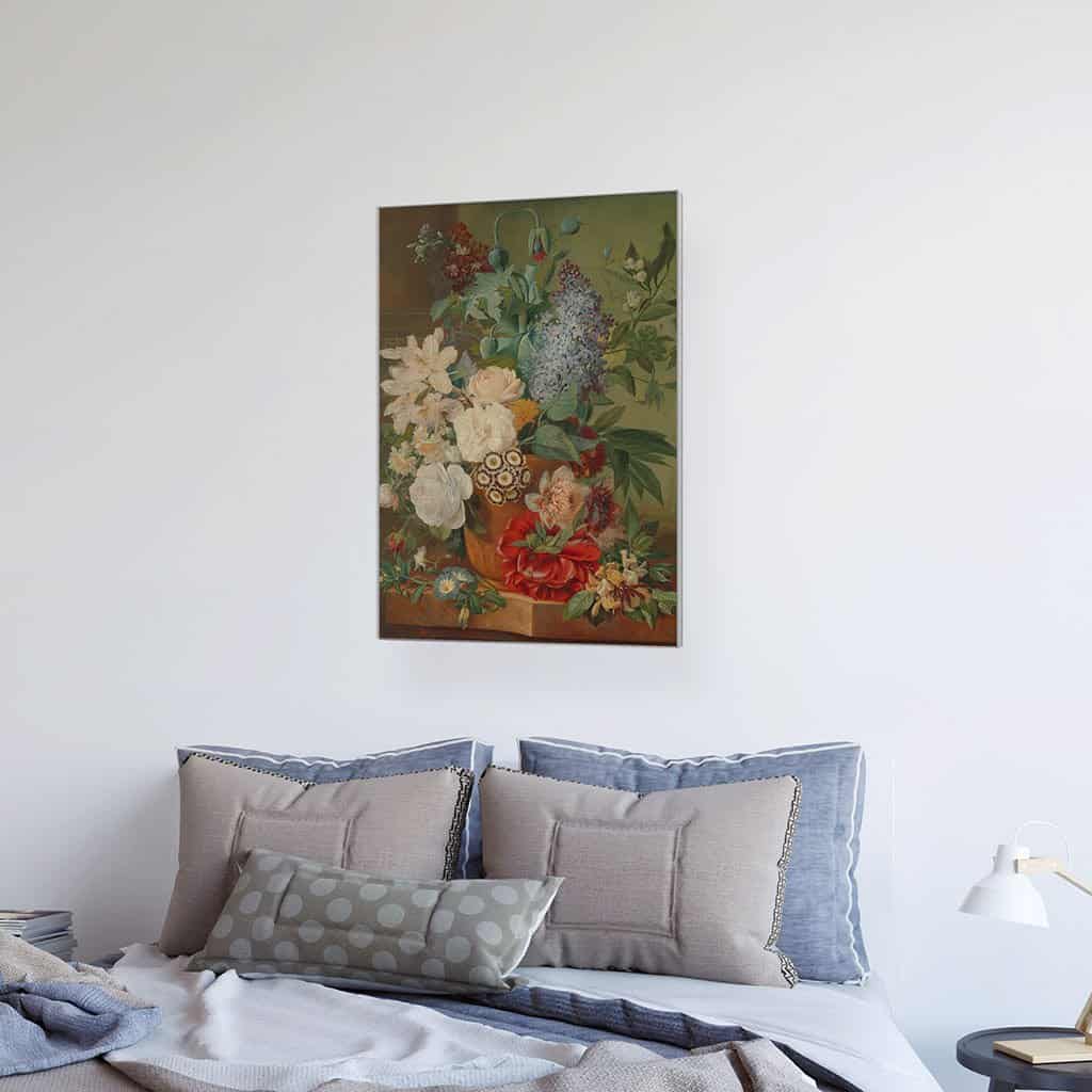 Bloemen in een Terra Cotta Vaas (Eelke Jelles Eelkema)