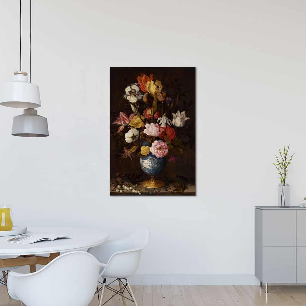 Bloemen in een Wan Li Vaas - Balthasar van der Ast