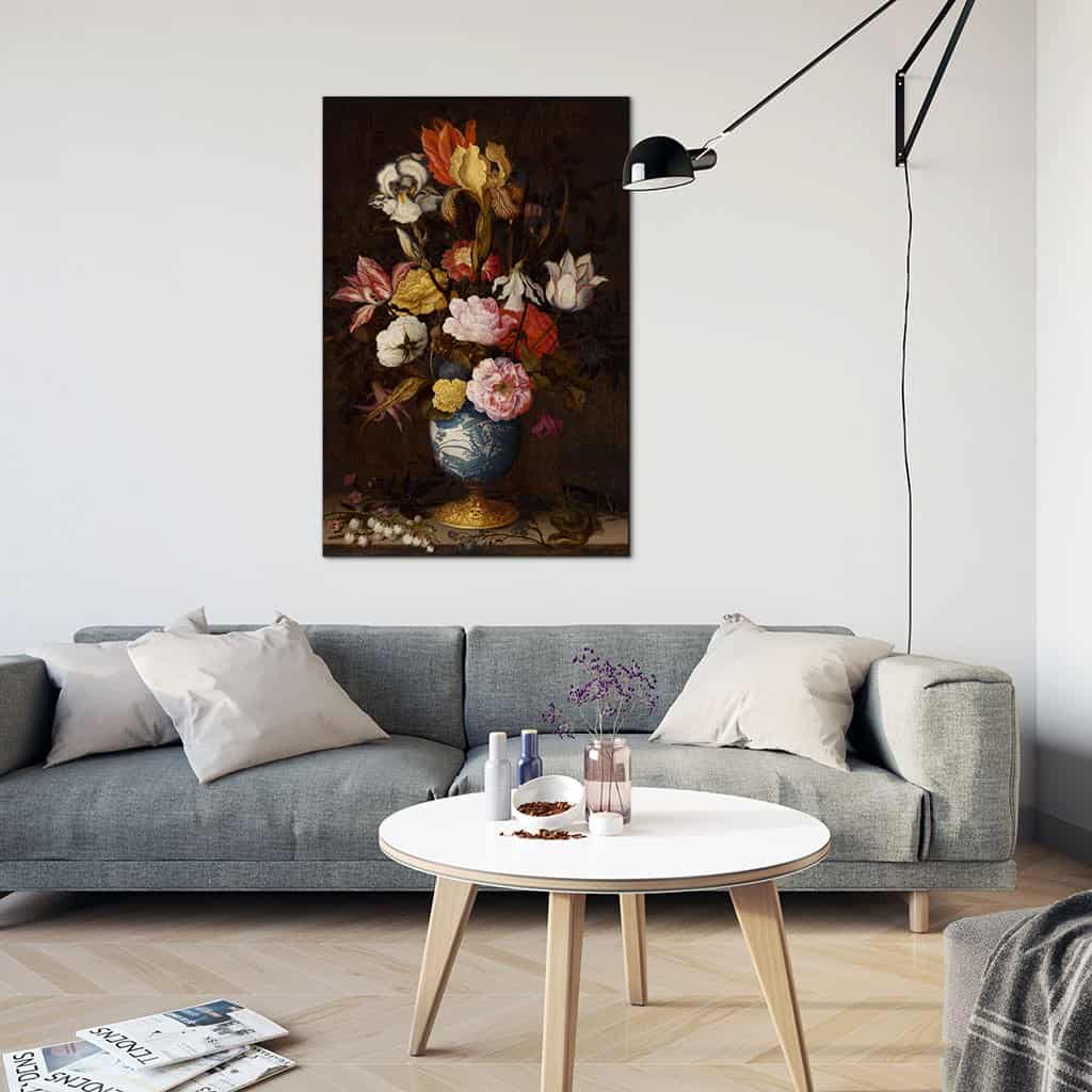 Bloemen in een Wan Li Vaas - Balthasar van der Ast