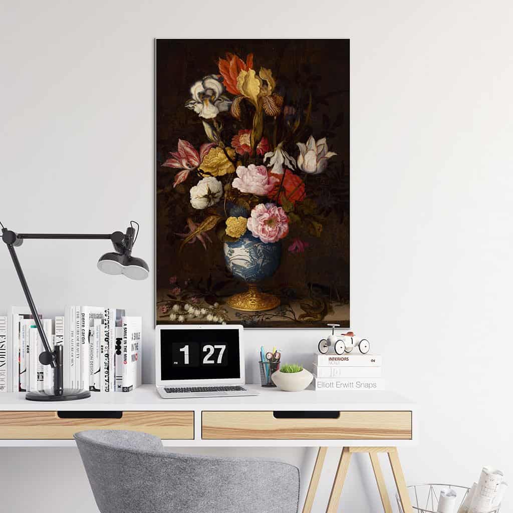 Bloemen in een Wan Li Vaas - Balthasar van der Ast