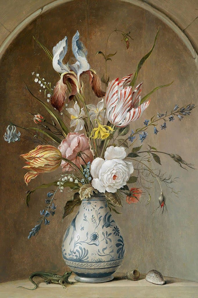 Bloemstilleven cirkel van - Balthasar van der Ast en Johannes Baers