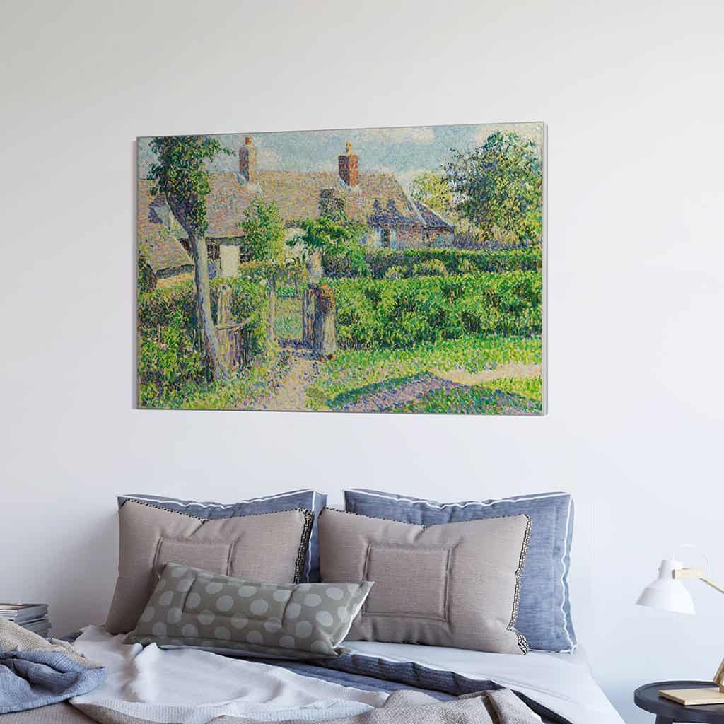 Boerenhuizen Eragny - Camille Pissarro