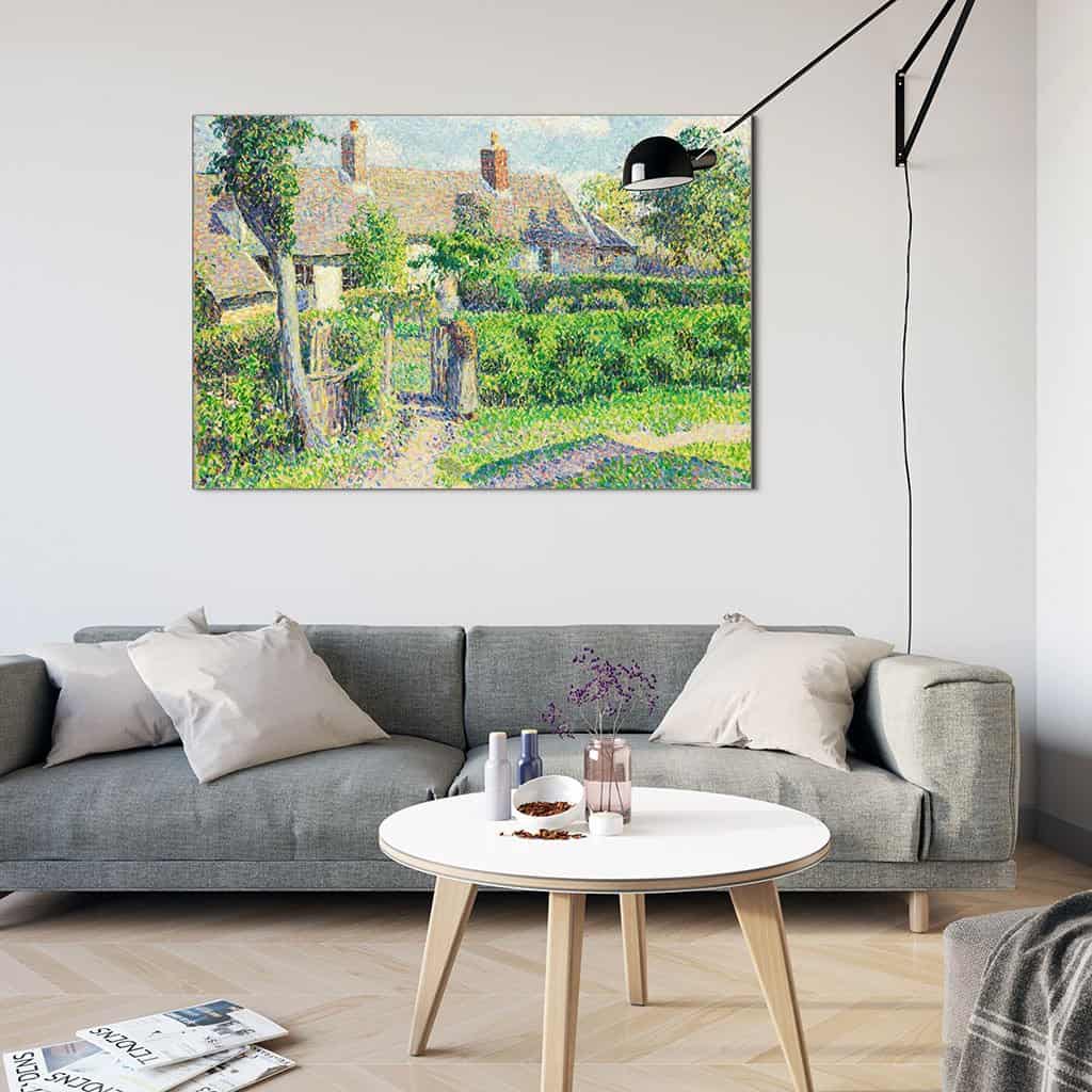 Boerenhuizen Eragny - Camille Pissarro