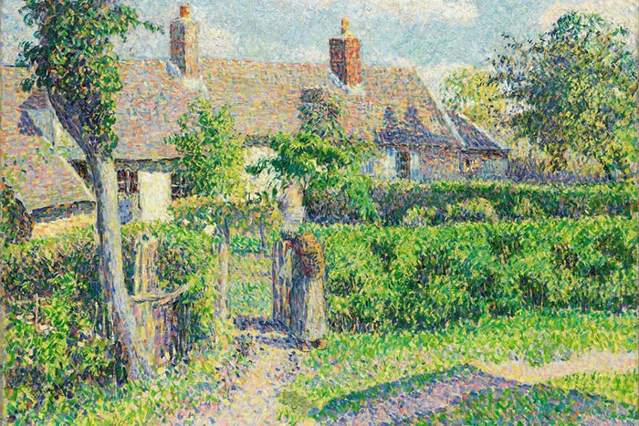 Boerenhuizen Eragny - Camille Pissarro