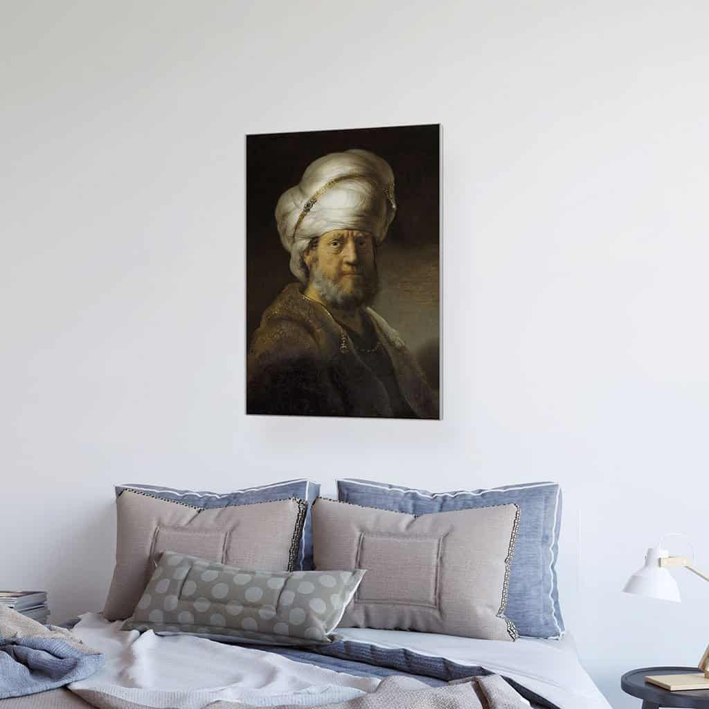 Borstbeeld van een man in oosterse kleding (Rembrandt)