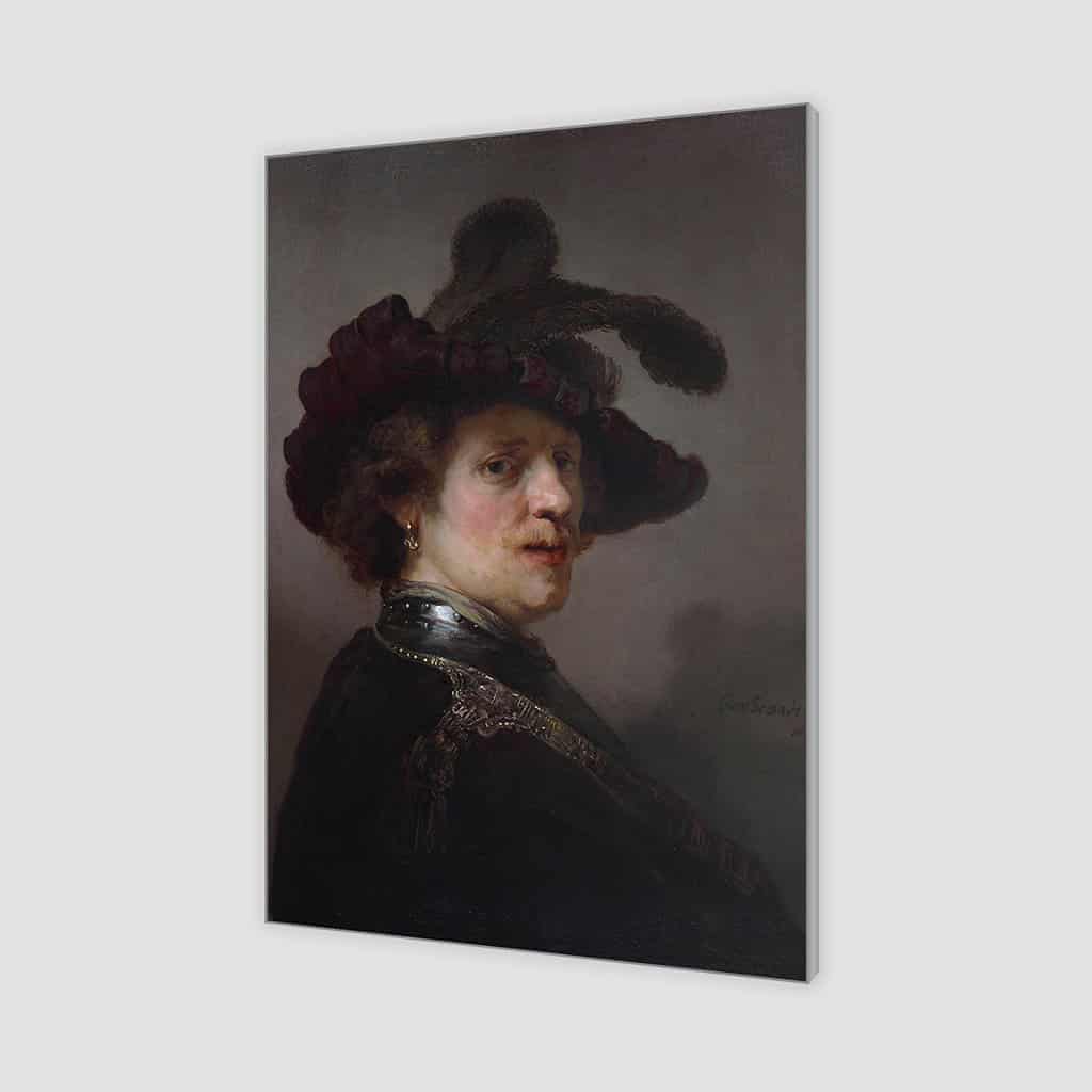 Borstbeeld van een man met pruimenmuts (Rembrandt)
