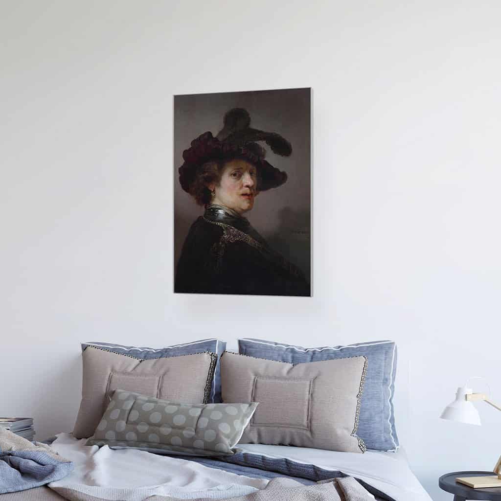 Borstbeeld van een man met pruimenmuts (Rembrandt)