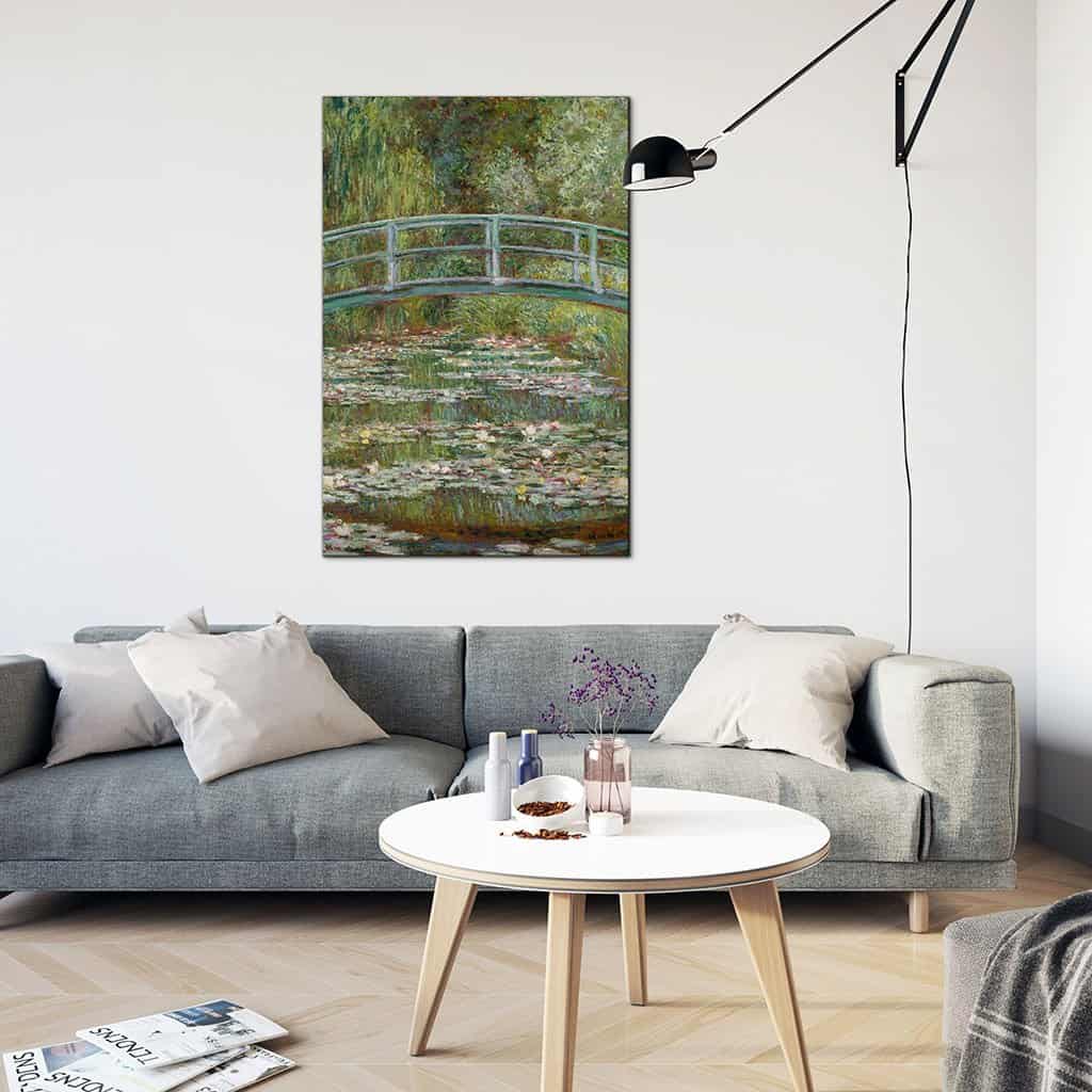 Brug over een vijver met waterlelies (Claude Monet)