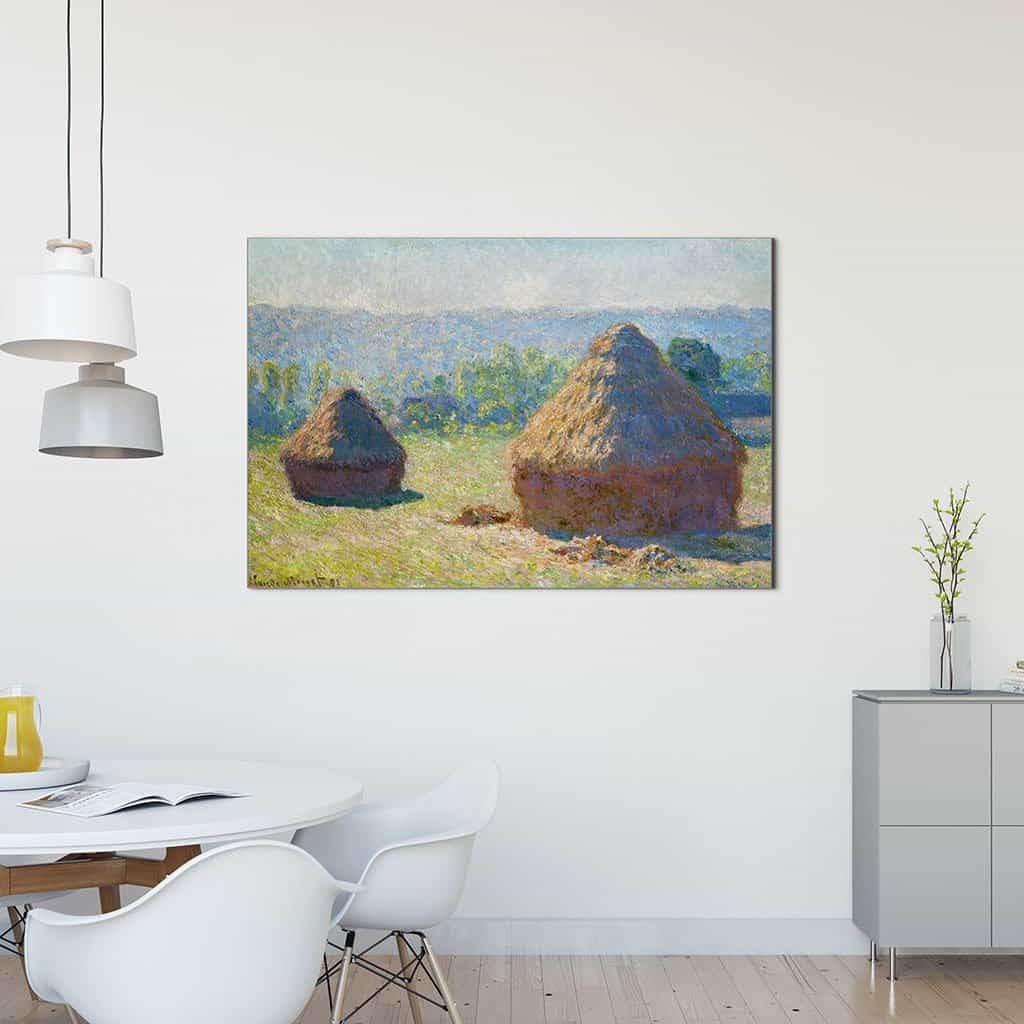 Hooibergen. Einde zomer (Claude Monet)