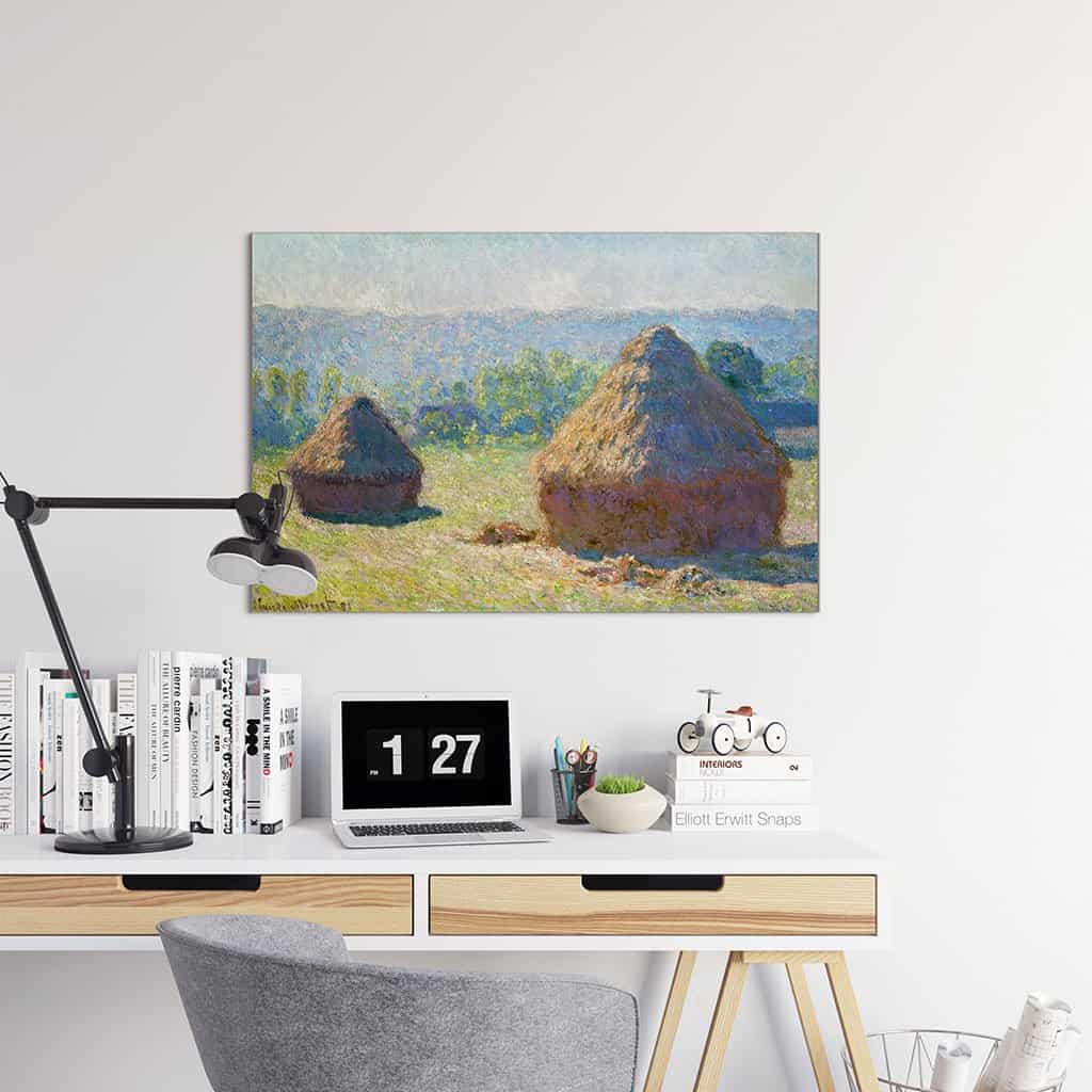Hooibergen. Einde zomer (Claude Monet)