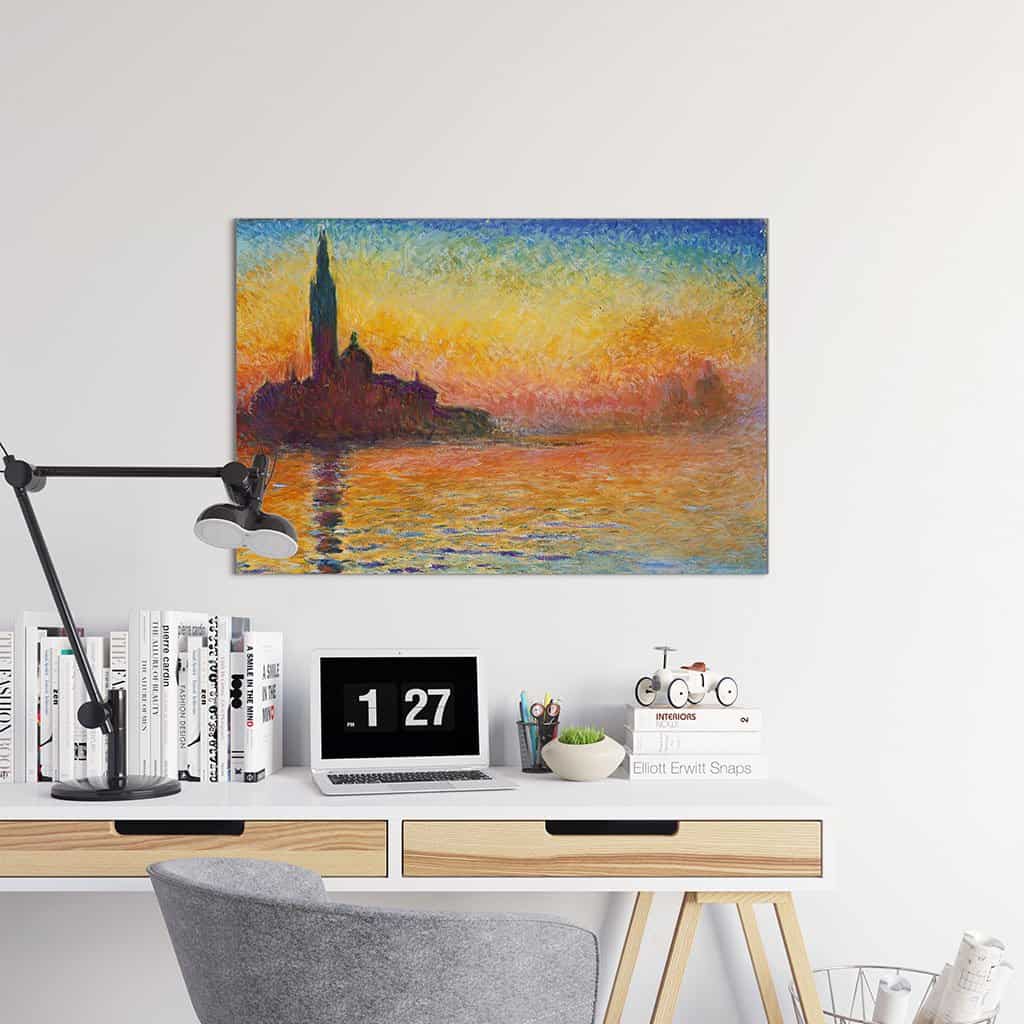 San Giorgio Maggiore in de schemering (Claude Monet)