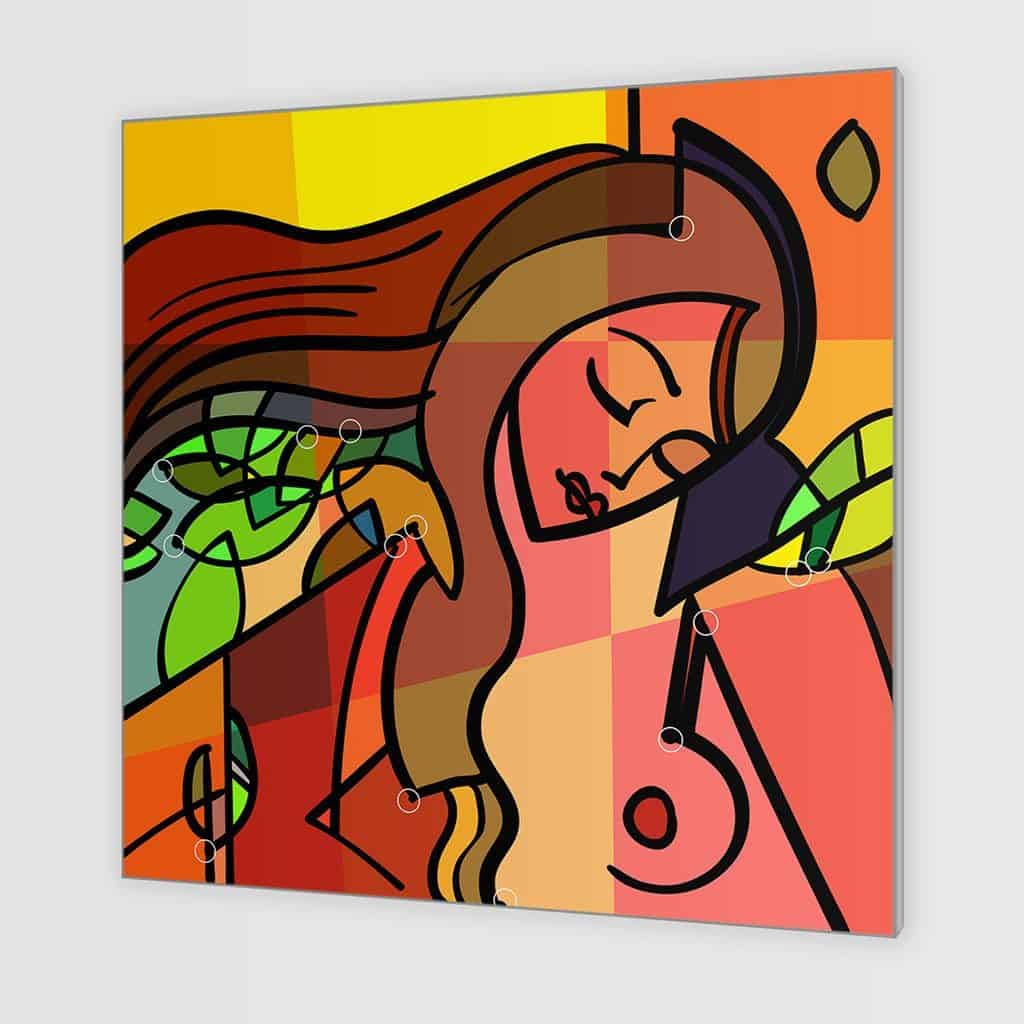 Kubisme Portret van Slapende Vrouw