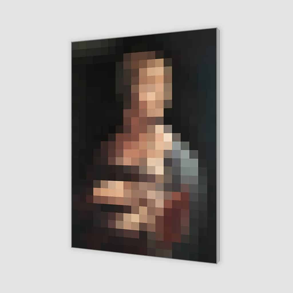Dame Met een Hermelijn - Pixel Art