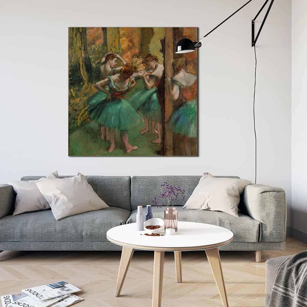 Dansers Roze en Groen - Edgar Degas
