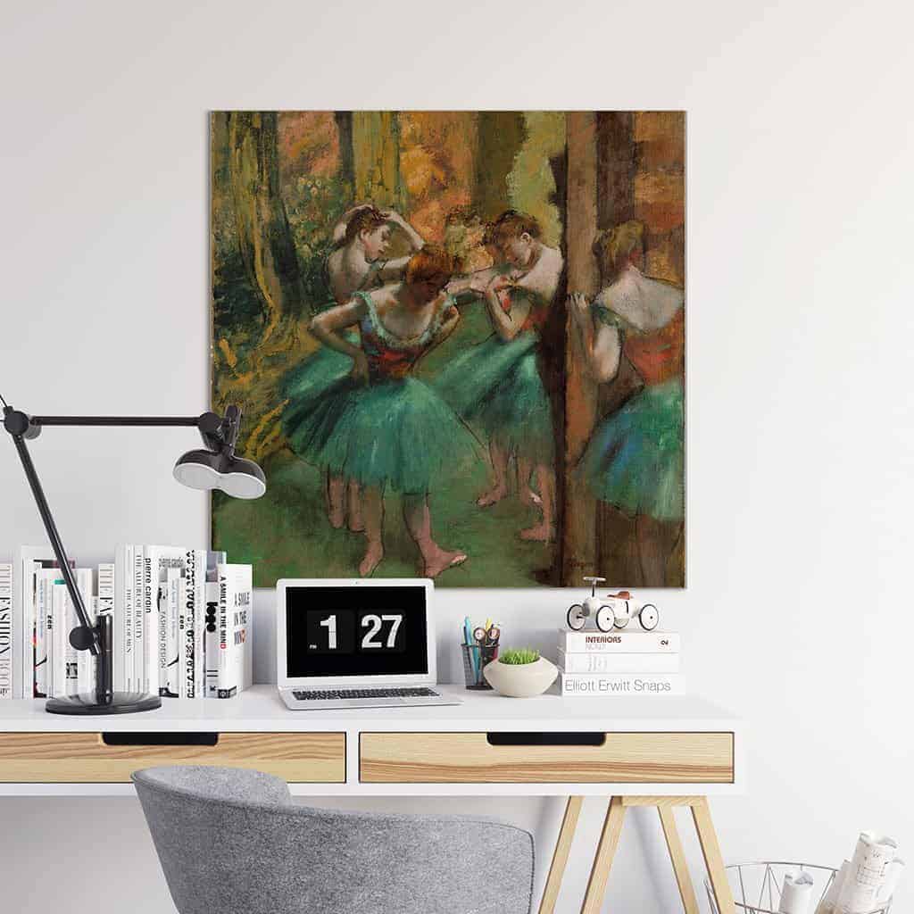 Dansers Roze en Groen - Edgar Degas