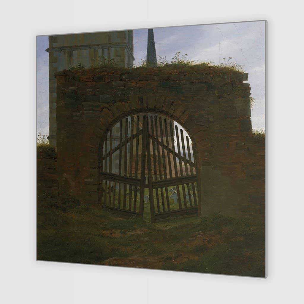 De Poort van de Begraafplaats - Caspar David Friedrich