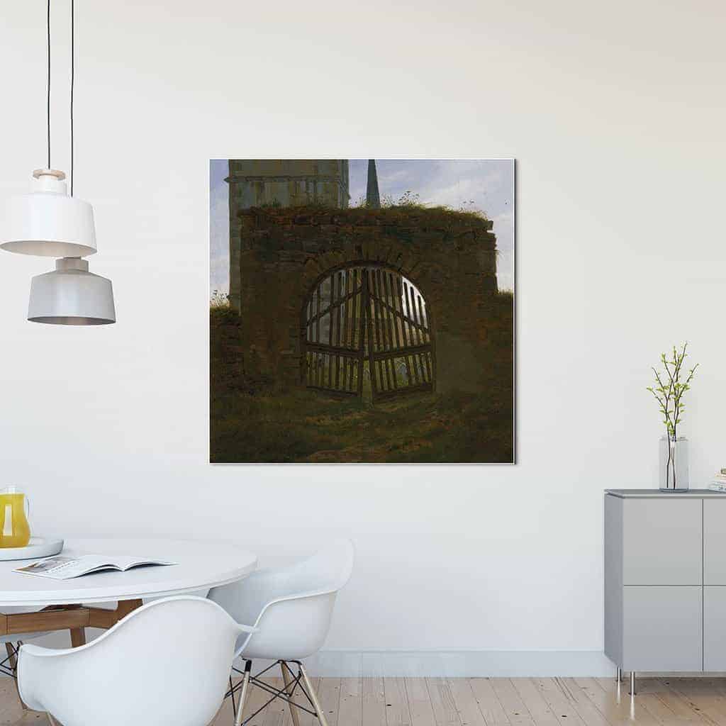 De Poort van de Begraafplaats - Caspar David Friedrich