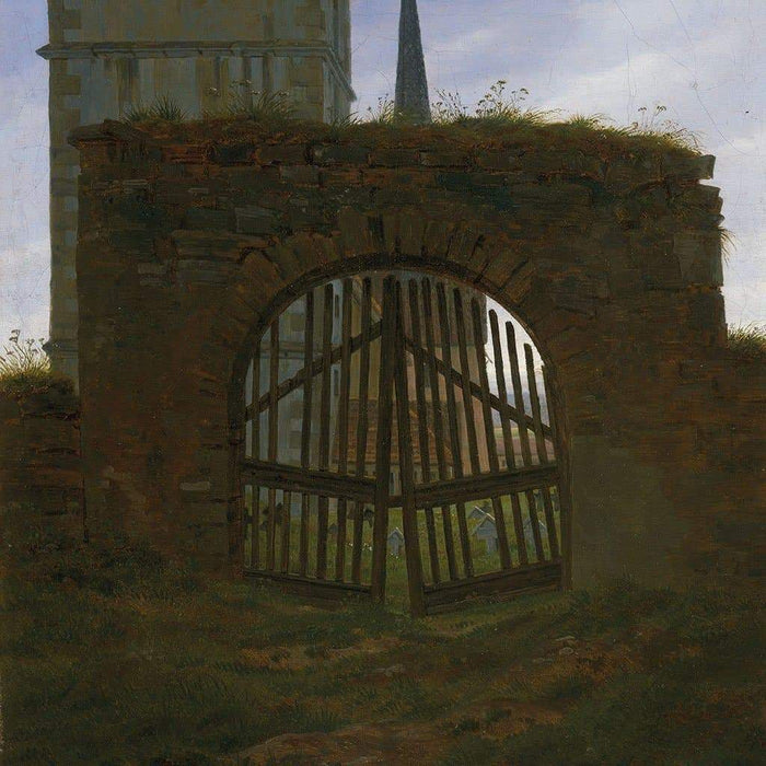De Poort van de Begraafplaats - Caspar David Friedrich