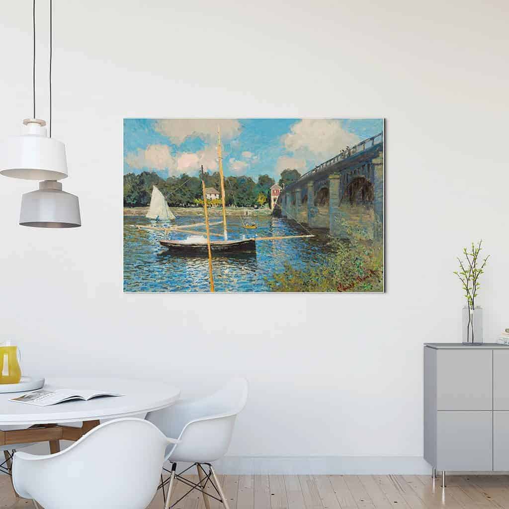 De brug in Argenteuil - Claude Monet