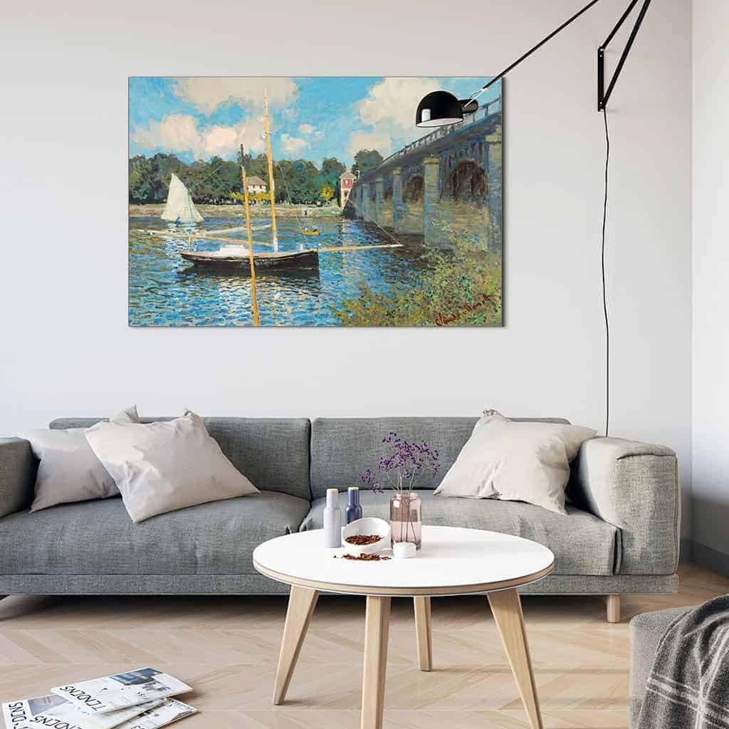 De brug in Argenteuil - Claude Monet