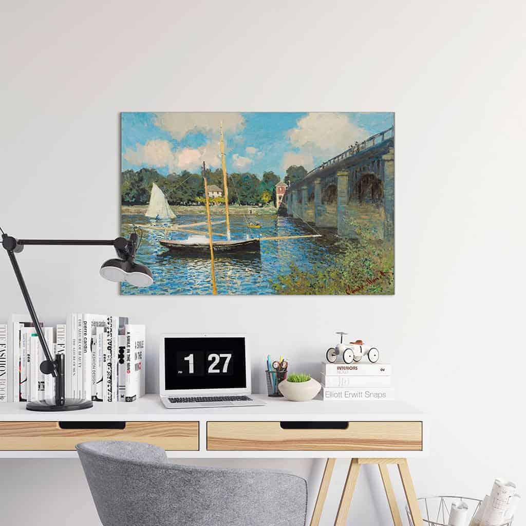 De brug in Argenteuil - Claude Monet