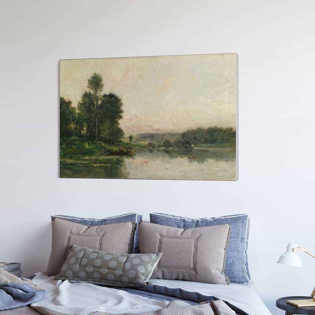 De hellingen van Méry sur Oise tegenover Auvers - Charles François Daubigny