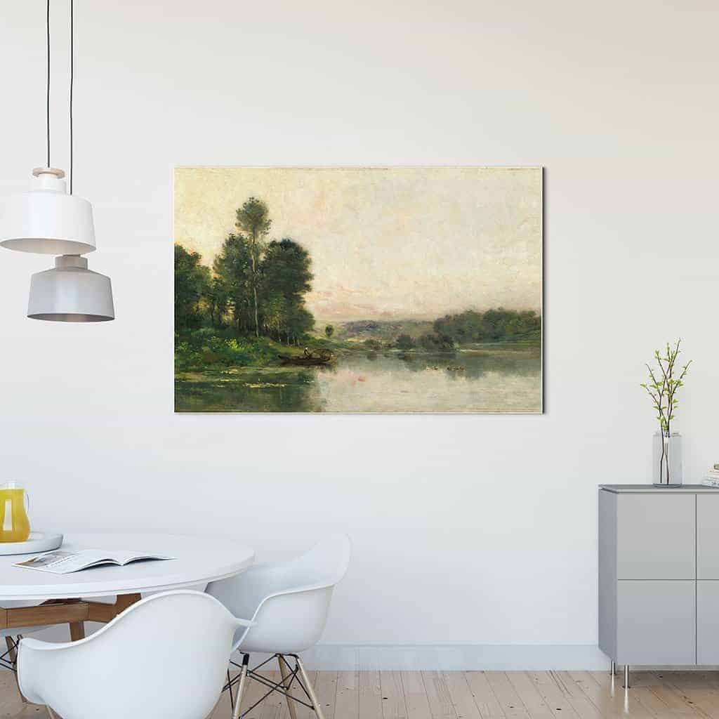 De hellingen van Méry sur Oise tegenover Auvers - Charles François Daubigny