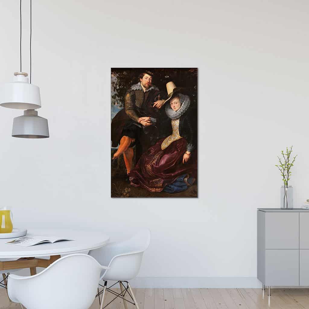 De kunstenaar en zijn eerste vrouw, Isabella Brant, in de Kamperfoelie Bower (Peter Paul Rubens)