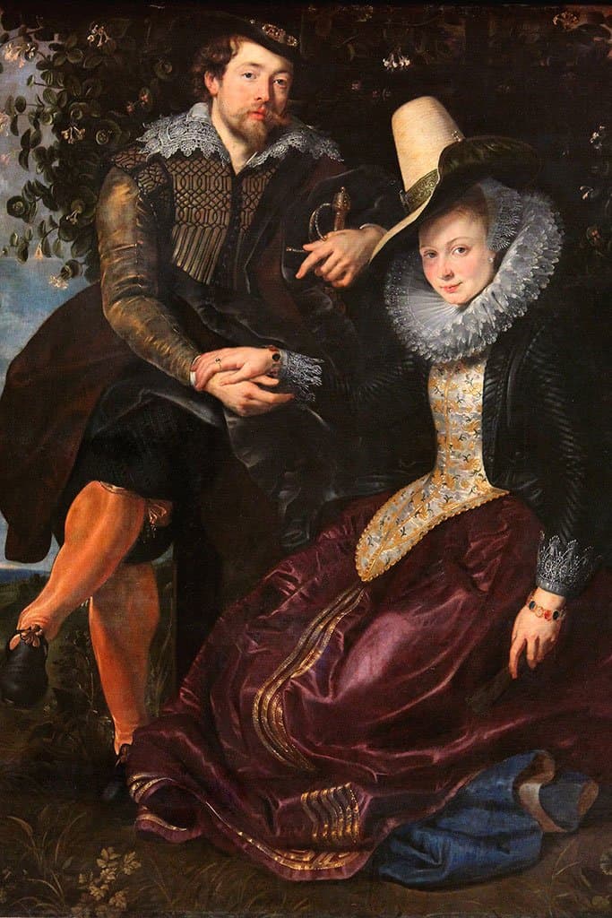 De kunstenaar en zijn eerste vrouw, Isabella Brant, in de Kamperfoelie Bower (Peter Paul Rubens)