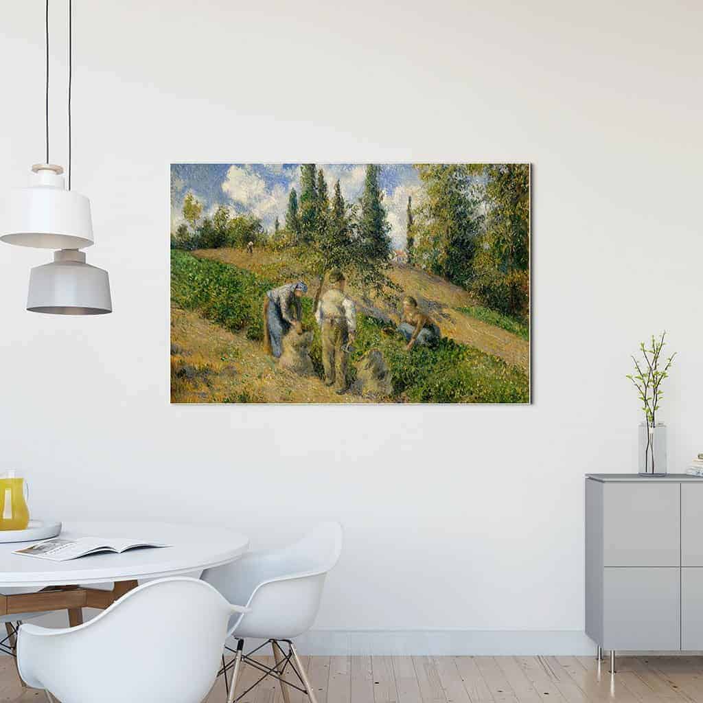 De oogst Pontoise La Recolte Pontoise - Camille Pissarro