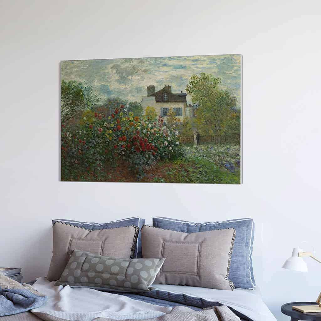 De tuin van Monet in Argenteuil - Claude Monet
