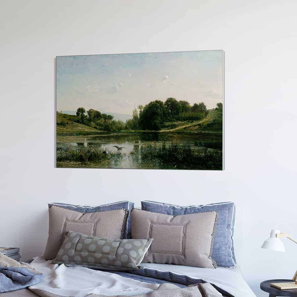 De vijvers van Gylieu - Charles François Daubigny