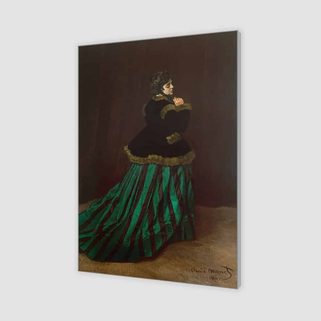 De vrouw in de groene jurk - Claude Monet