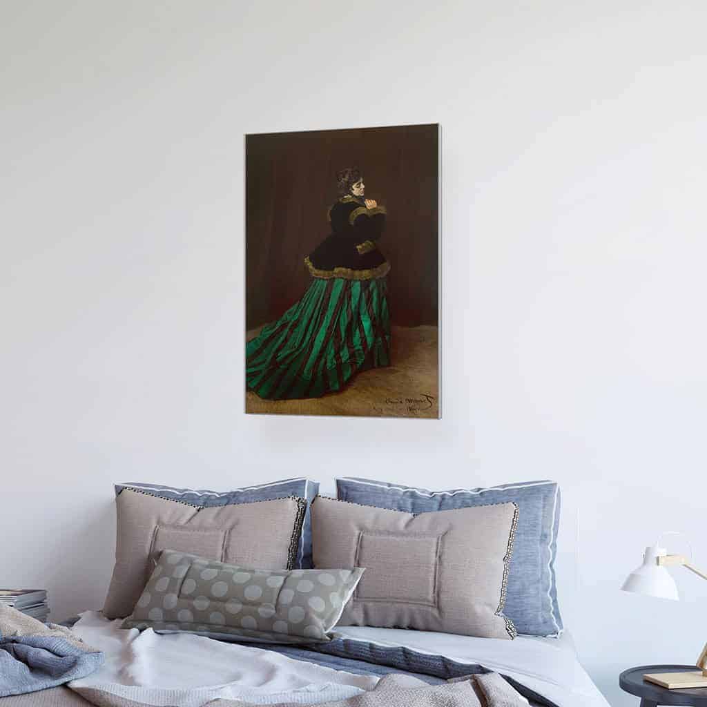 De vrouw in de groene jurk - Claude Monet