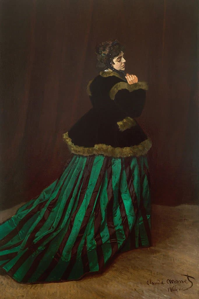 De vrouw in de groene jurk - Claude Monet