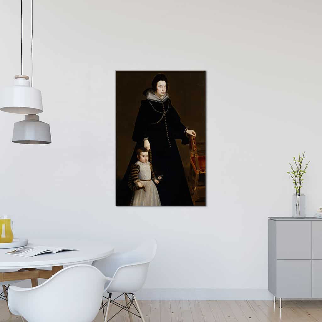 Doña Antonia de Ipeñarrieta y Galdós en haar zoon Don Luis (Diego Velázquez)