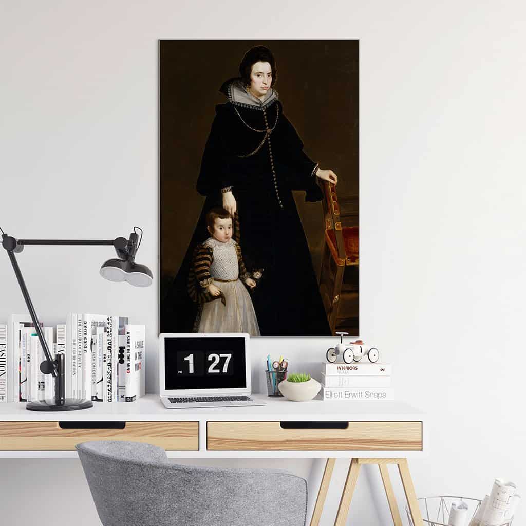 Doña Antonia de Ipeñarrieta y Galdós en haar zoon Don Luis (Diego Velázquez)